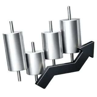 3D-Icon eines Candlestick-Trading-Charts auf der Prägewertum-Über-uns-Seite