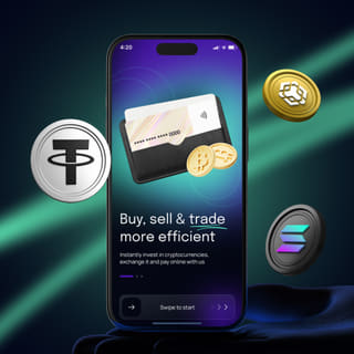 Prägewertum Trading-Plattform auf einem Mobilgerät dargestellt